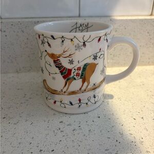 Festive Reindeer Holiday Mug